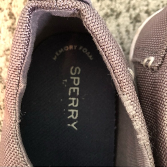 Sperry Bodie Memory Foam Gray Top Siders Size 6.5 - Picture 8 of 11
